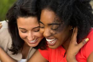 Women supporting one another